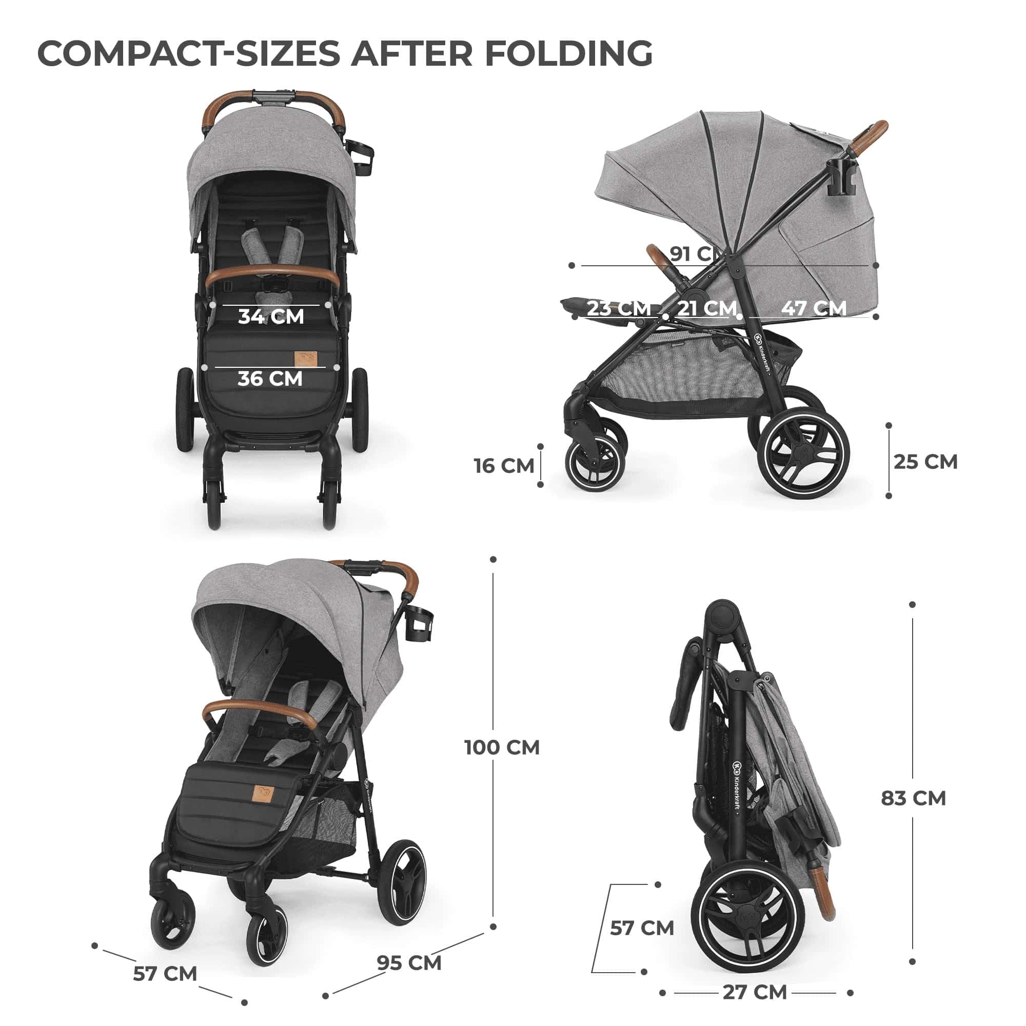 Silla de Paseo ligera Kinderkraft GRANDE PLUS
