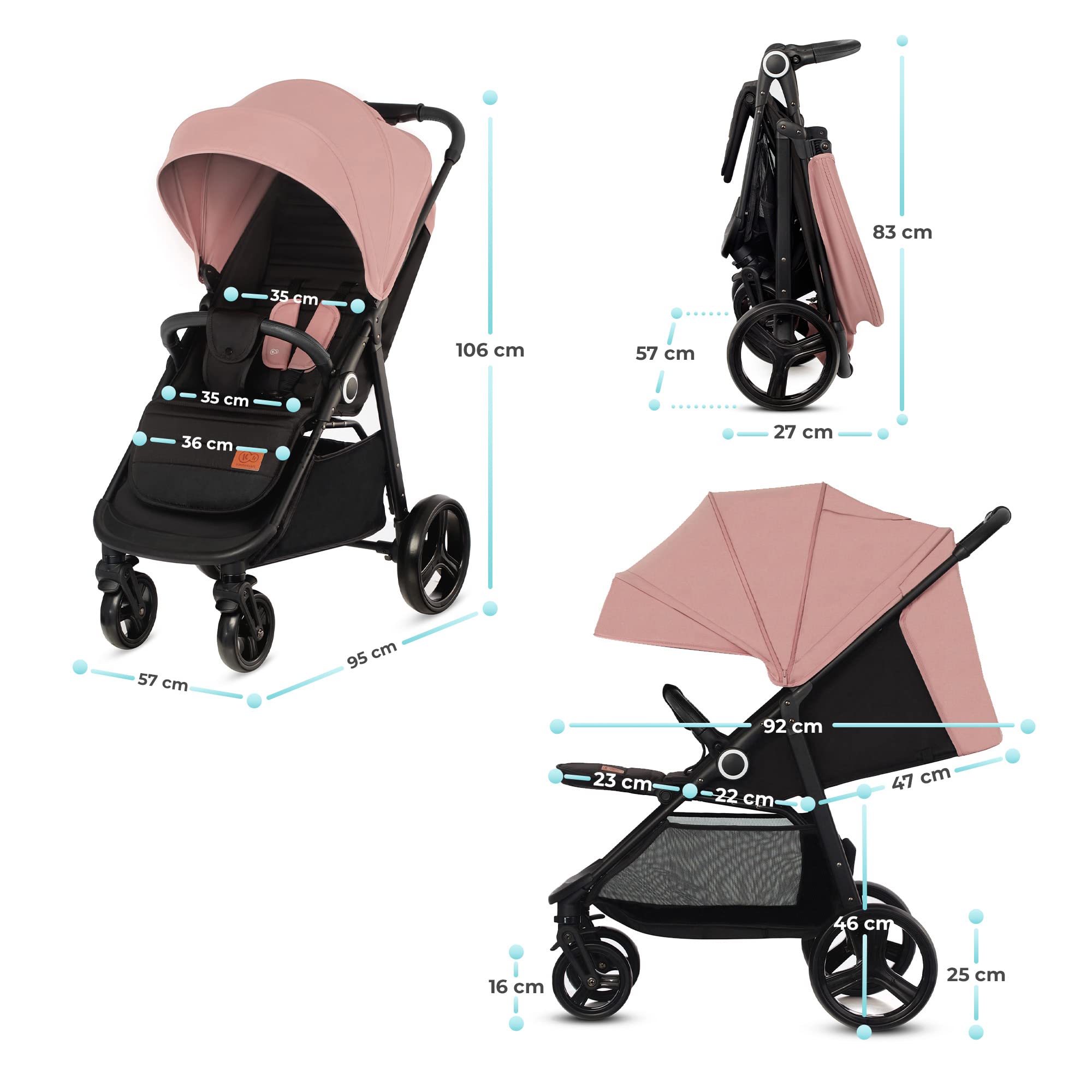 Silla de Paseo ligera Kinderkraft GRANDE PLUS